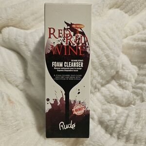 Rude Cosmetics Red Wine Foam Deep Cleanser K-Beauty Pore Tightening Face Wash